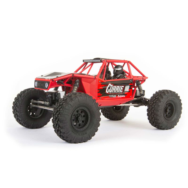 アキシャル 1/10 カプラ 1.9 4WS アンリミテッド トレイル バギー RTR、レッド AXIAL - RCTRAIL