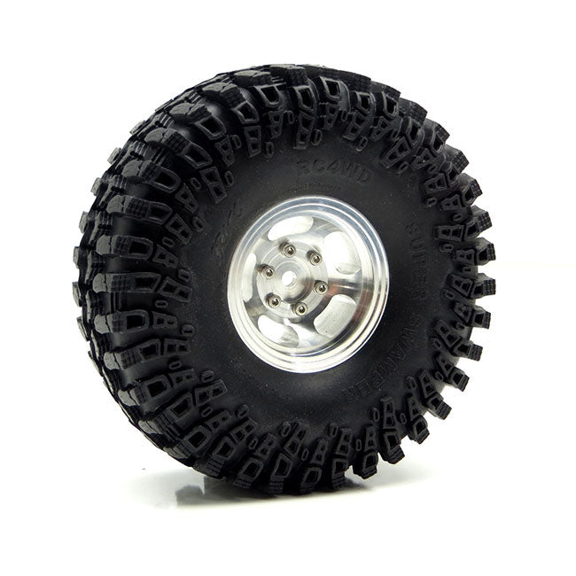 Gear HeadRC アルミニウム1.55スロットマグホイール ポリッシュ仕上げ 4個 GEA1002 - RCTRAIL