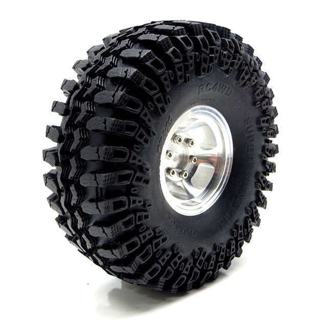 Gear HeadRC アルミニウム1.55スロットマグホイール ポリッシュ仕上げ 4個 GEA1002 - RCTRAIL