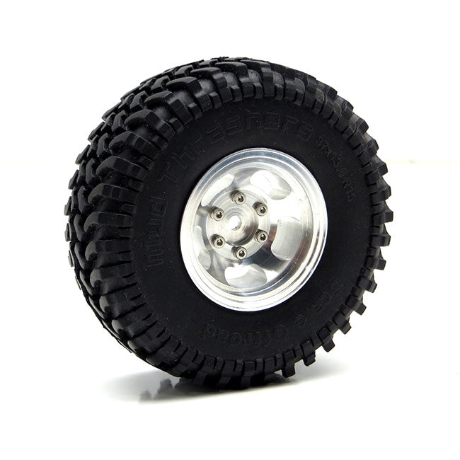 Gear HeadRC アルミニウム1.55スロットマグホイール ポリッシュ仕上げ 4個 GEA1002 - RCTRAIL