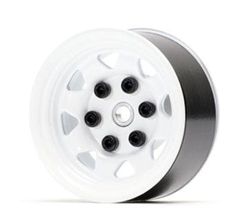 RCTRAIL スチールビートロックホイール 1.55インチ ホワイト 4本 - RCTRAIL