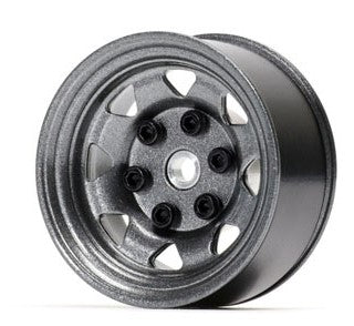 RCTRAIL スチールビートロックホイール 1.55インチ グレー 4本 - RCTRAIL