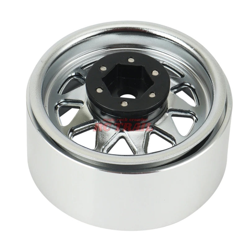 スチールディープディッシュ 1.9 ビードロックホイール 4本(シルバー)RCTRAIL - RCTRAIL