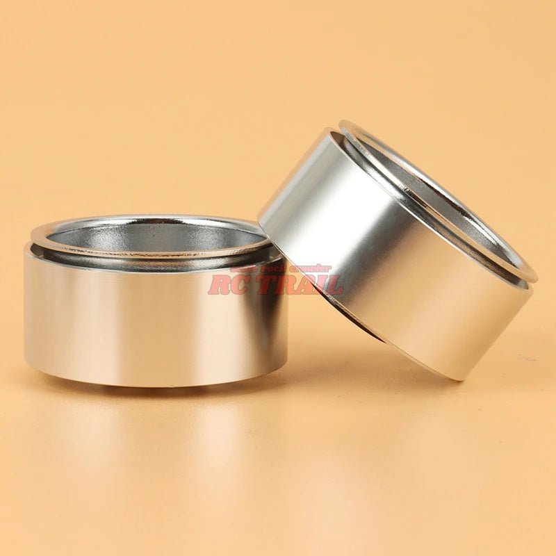 スチールディープディッシュ 1.9 ビードロックホイール 4本(シルバー)RCTRAIL - RCTRAIL