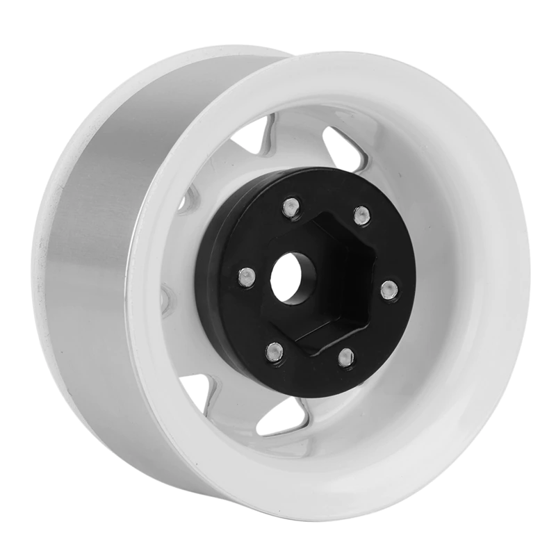 RCTRAIL スチールビートロックホイール 1.55インチ ブラック 4本 - RCTRAIL