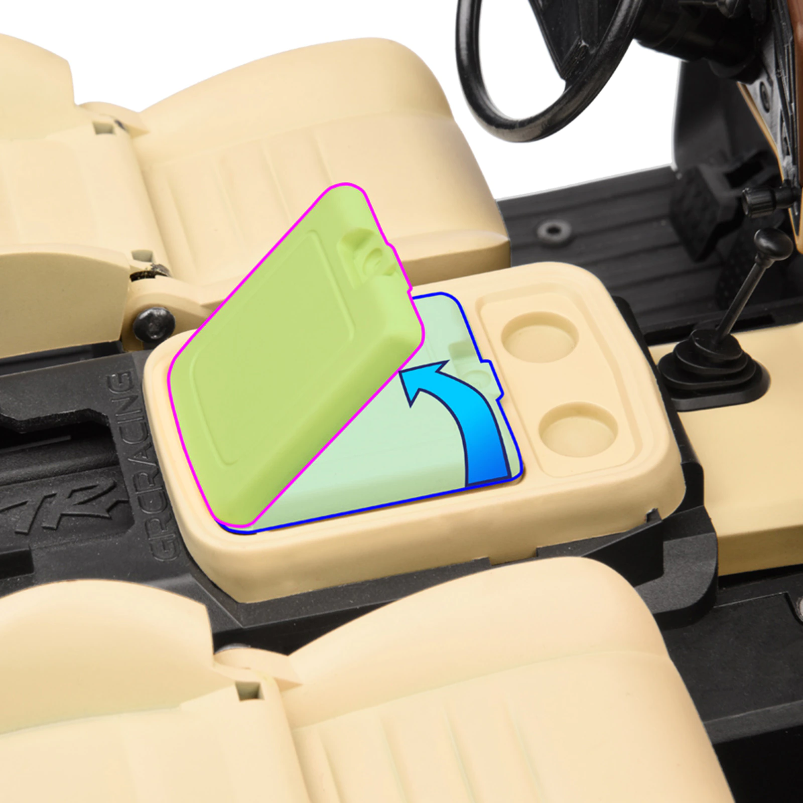 GRC 1979ブレイザー インテリアキット 内装 インナーボディ 組み立て式 1/10 TRX4 - RCTRAIL