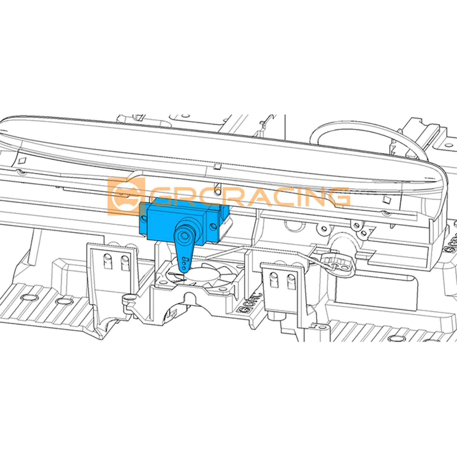 GRC 1979ブロンコ インテリアキット 内装 インナーボディ 組み立て式 1/10 TRX4 - RCTRAIL