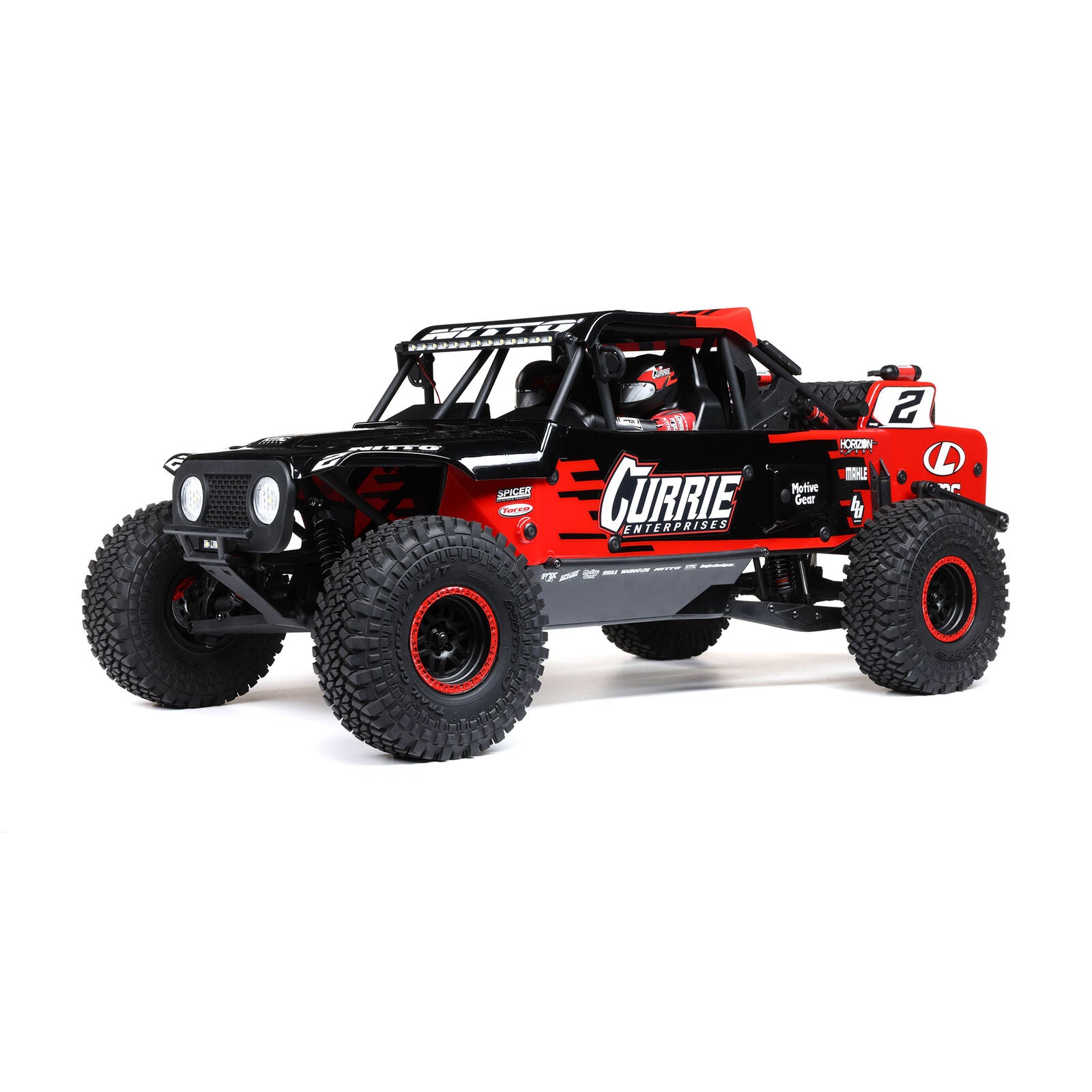 Losi 1/10 ハンマー レイ U4 4WD ロック レーサー ブラシレス RTR スマートおよび AVC 付き