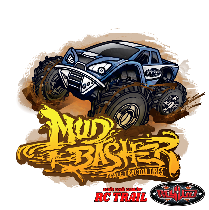 RC4WD マッドバッシャー1.9 スケールクローラートラクタータイヤ(2本) Z-T0115 - RCTRAIL