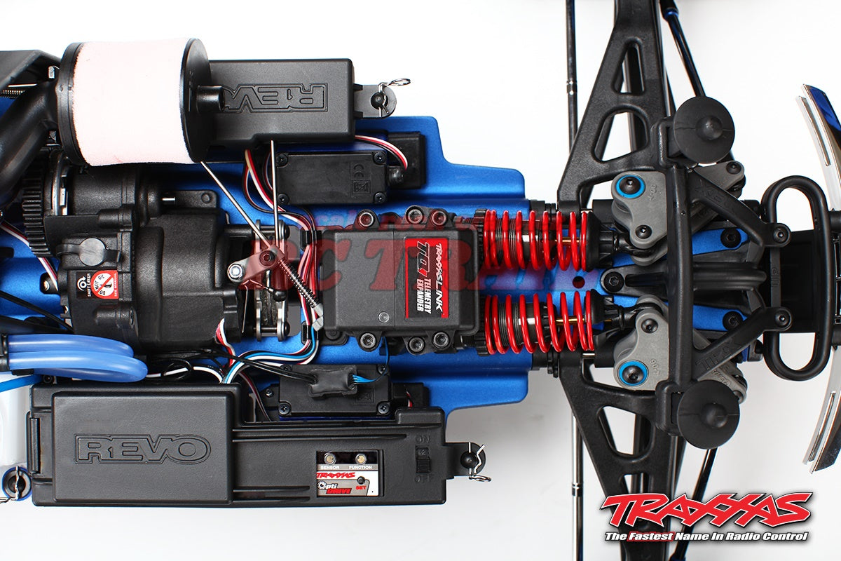 トラクサス Revo 3.3 4WD RTR エンジン モンスタートラック  / TQi(レッド)2.4Ghz プロポ、TSM、バッテリー&充電器、スターター付属 53097-3 - RCTRAIL