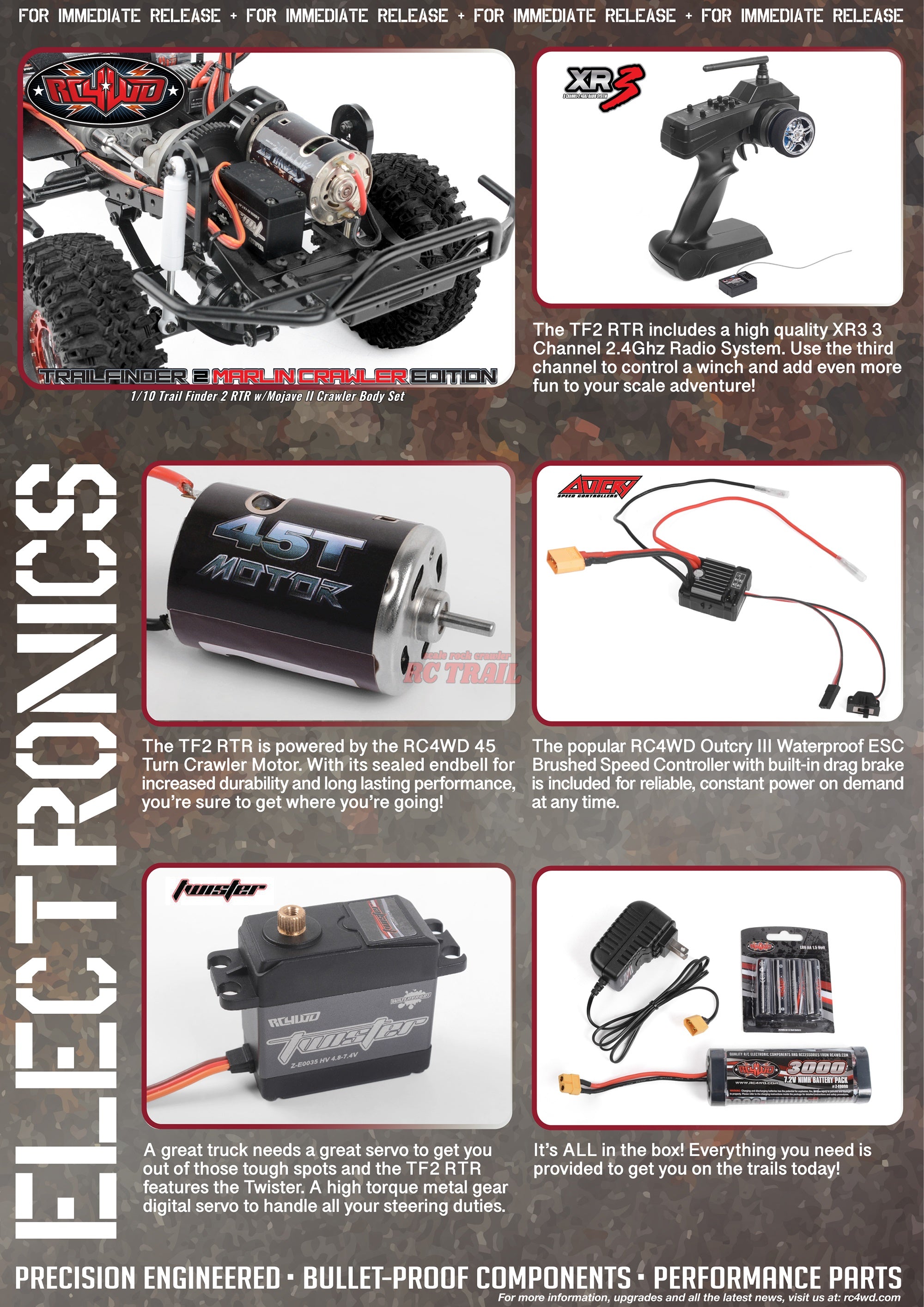 RC4WD マーリンクローラー トレイルファインダー2 1/10 4WD RTR ロッククローラー モハベボディ 2.4GHzpプロポ付き Z-RTR0034 - RCTRAIL