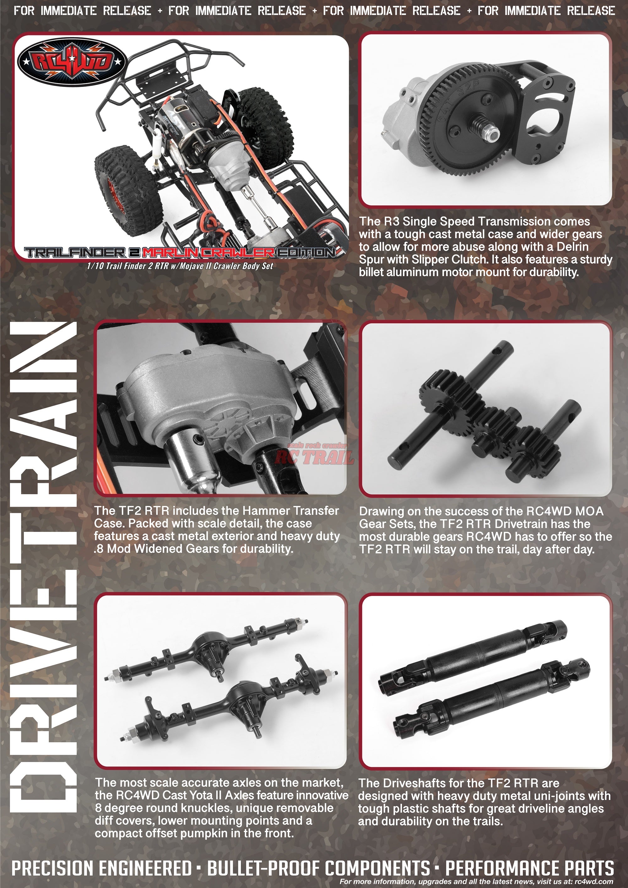 RC4WD マーリンクローラー トレイルファインダー2 1/10 4WD RTR ロッククローラー モハベボディ 2.4GHzpプロポ付き Z-RTR0034 - RCTRAIL