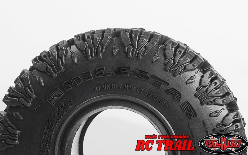 RC4WD マイルスター パタゴニアM/T 1.9 "スケールロッククローラータイヤ(2本)Z-T0184 - RCTRAIL