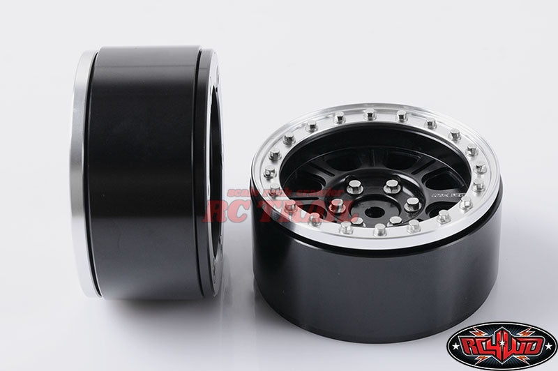 RC4WD レースラインモンスター1.9 "ビードロックホイール ブラック/シルバー 4本 Z-W0189 - RCTRAIL