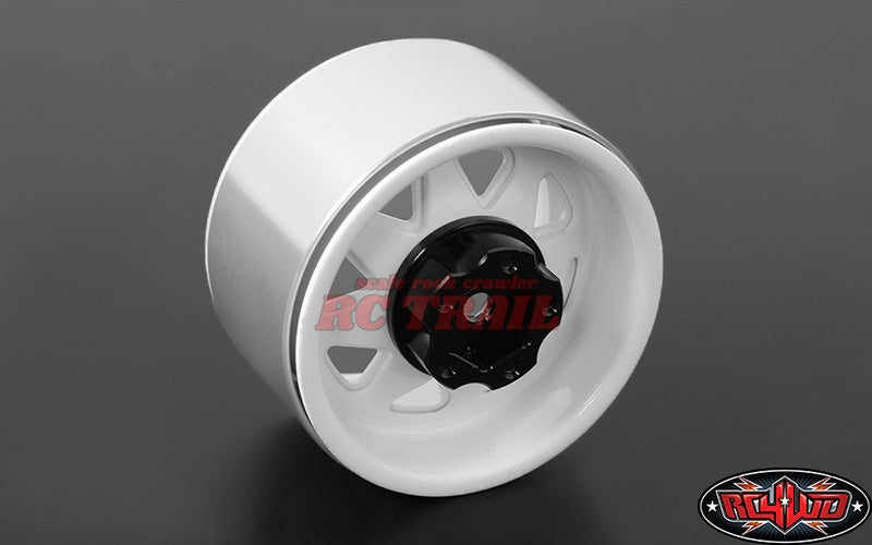 RC4WD 5ラグ ディープディッシュワゴン1.9 " スチールスタンプ ビードロックホイール(ホワイト)Z-W0242 - RCTRAIL