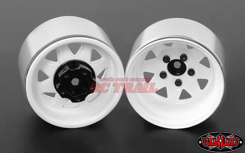 RC4WD 5ラグ ディープディッシュワゴン1.9 " スチールスタンプ ビードロックホイール(ホワイト)Z-W0242 - RCTRAIL