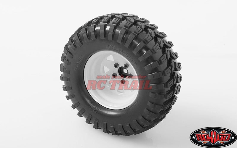 RC4WD 5ラグ ディープディッシュワゴン1.9 " スチールスタンプ ビードロックホイール(ホワイト)Z-W0242 - RCTRAIL