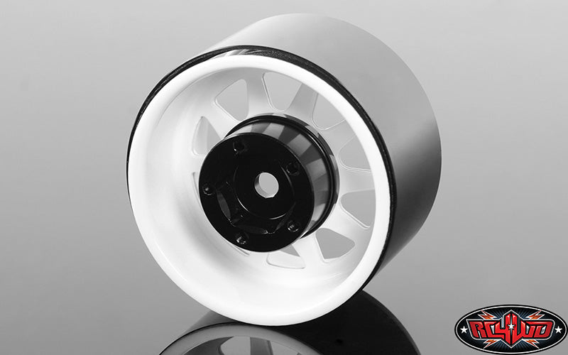 RC4WD ディープディッシュワゴン1.55 " スチールビードロックホイール 4本(ホワイト)Z-W0284 - RCTRAIL