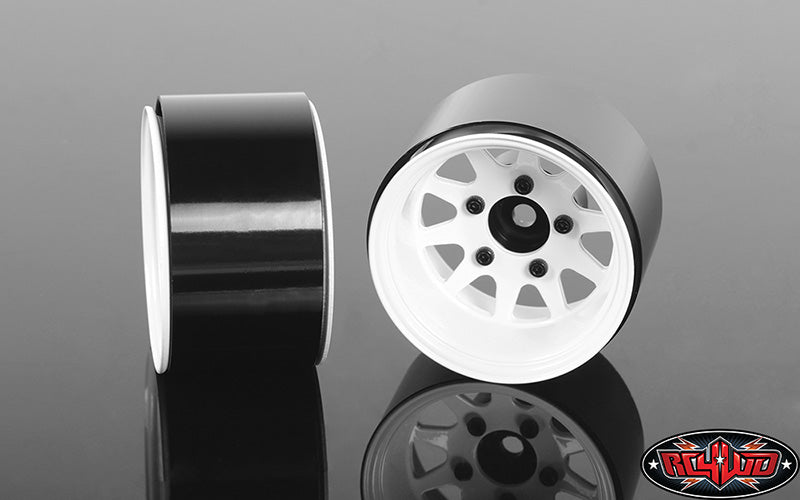 RC4WD ディープディッシュワゴン1.55 " スチールビードロックホイール 4本(ホワイト)Z-W0284 - RCTRAIL