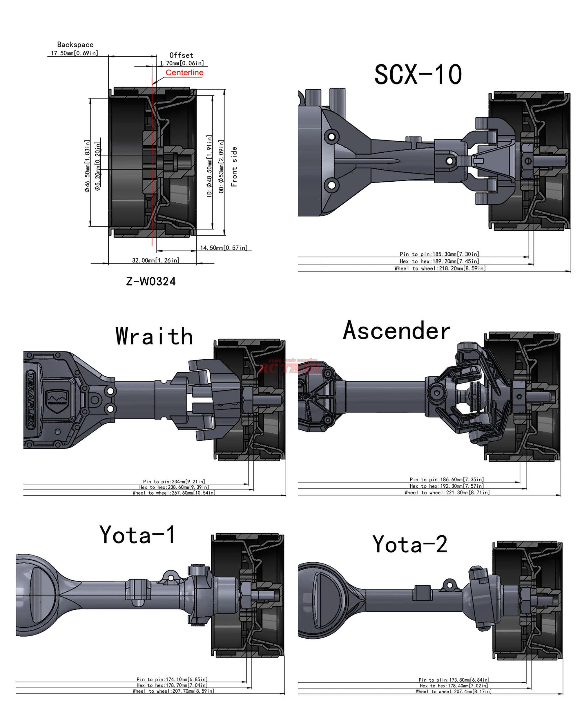 RC4WD ラリー1.9 "ビードロックホイール 4本(ゴールド)Z-W0324 - RCTRAIL