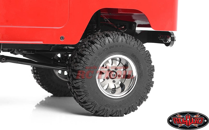 RC4WD 1.9 "5ラグスチールホイール、ビューティーリング付き(シルバー)Z-W0327 - RCTRAIL