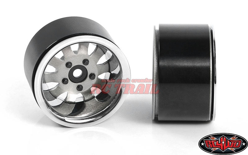 RC4WD 1.9 "5ラグスチールホイール、ビューティーリング付き(シルバー)Z-W0327 - RCTRAIL