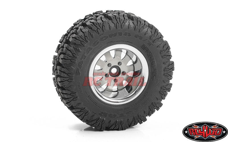 RC4WD 1.9 "5ラグスチールホイール、ビューティーリング付き(シルバー)Z-W0327 - RCTRAIL