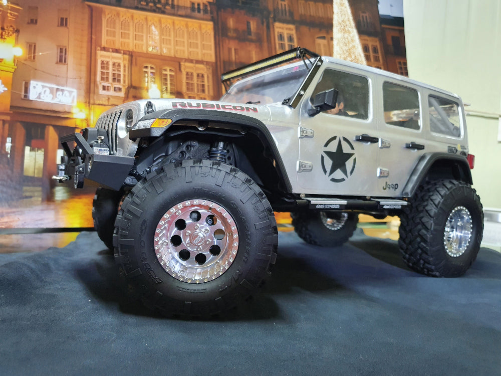 H-TECH RC 1/10 2.2インチ アルミ メタル ビードロック ホイール 4本 (HTW2.2-01)