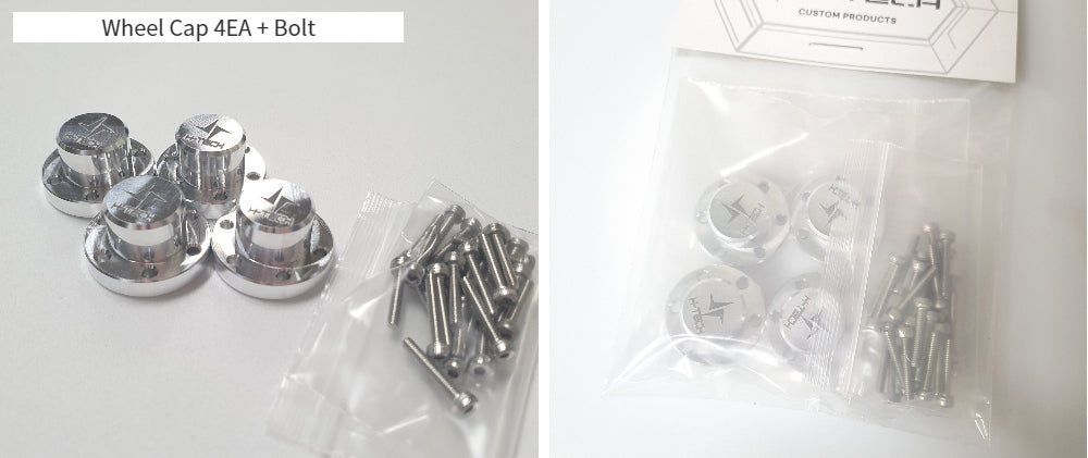 H-TECH アルミ メタル ホイールキャップ