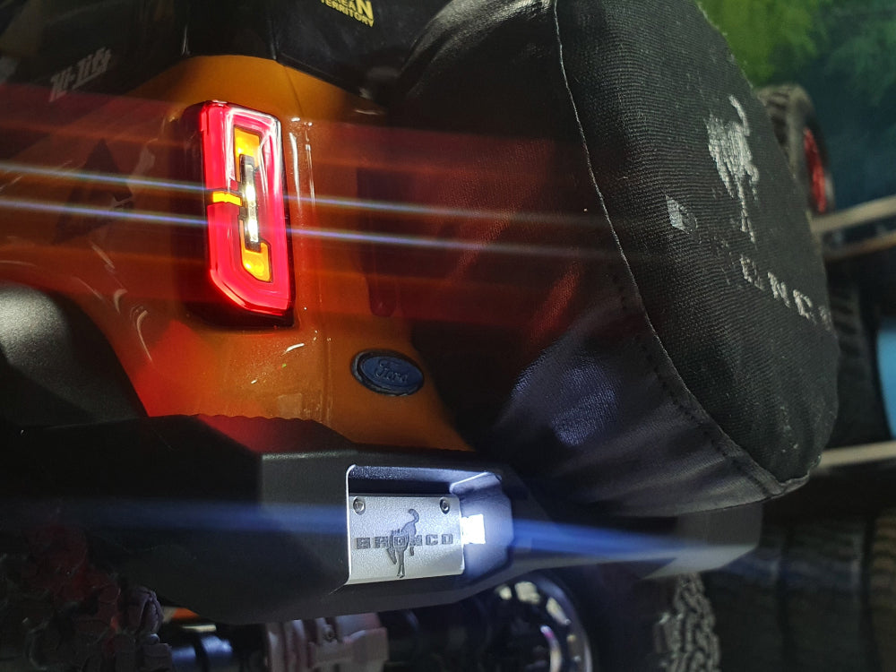 H-TECHトラクサス TRX4 ブロンコ適合 アルミ メタル リア バンパー