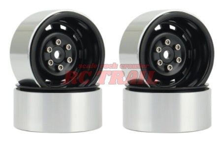 ラリー1.9 "スチール ビードロックホイール 4本(ブラック)RCTRAIL - RCTRAIL