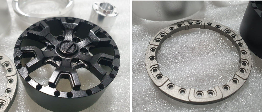 H-TECH RC 1/10 アルミ メタル スケール ホイール (Traxxas TRX4 Bronco 2022 適合) (HTW2.1-04)