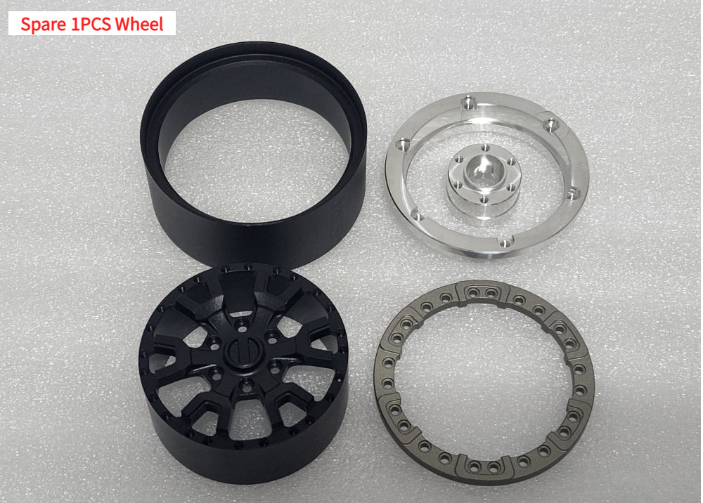 H-TECH RC 1/10 アルミ メタル スケール ホイール (Traxxas TRX4 Bronco 2022 適合) (HTW2.1-04)