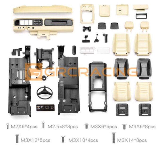GRC 1979ブロンコ インテリアキット 内装 インナーボディ 組み立て式 1/10 TRX4 - RCTRAIL