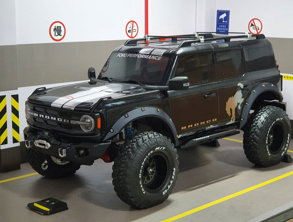 H-TECHトラクサス TRX4 ブロンコ適合 カッティングデカール (メタルカラー)