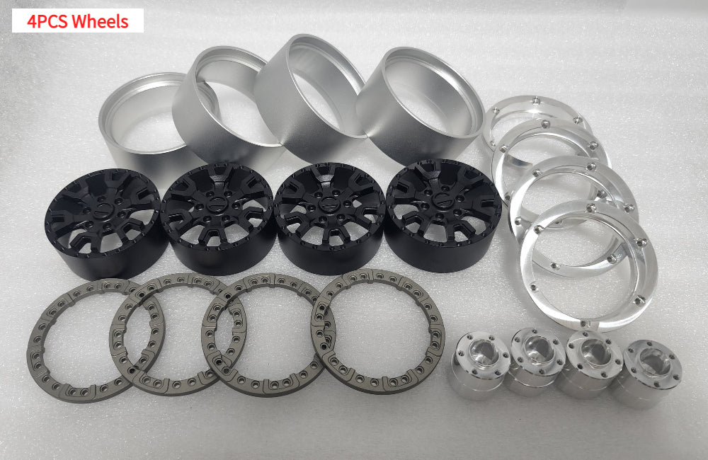 H-TECH RC 1/10 アルミ メタル スケール ホイール (Traxxas TRX4 Bronco 2022 適合) (HTW2.1-04)