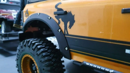 H-TECHトラクサス TRX4 ブロンコ適合 アルミ メタル フェンダー