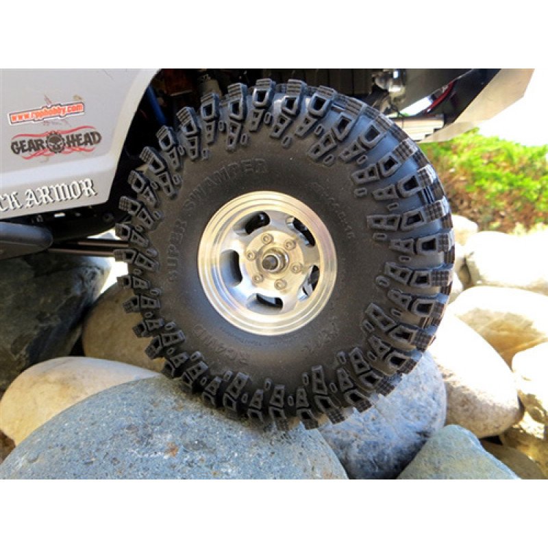 Gear HeadRC アルミニウム1.55スロットマグホイール ポリッシュ仕上げ 4個 GEA1002 - RCTRAIL