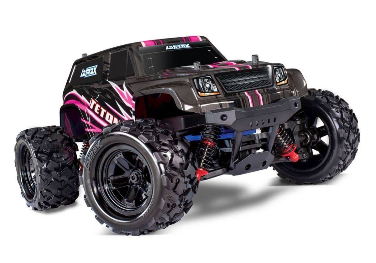 トラクサス LaTrax Teton 1/18 4WD RTRモンスタートラック(ピンク)バッテリー、DC充電器付き Traxxas CB76054-1 - RCTRAIL