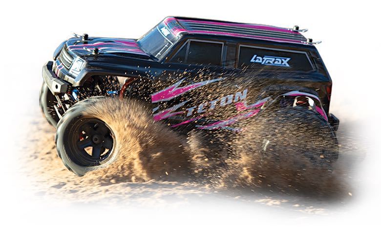 トラクサス LaTrax Teton 1/18 4WD RTRモンスタートラック(ピンク)バッテリー、DC充電器付き Traxxas CB76054-1 - RCTRAIL