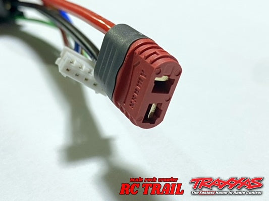 トラクサス 純正リポバッテリー汎用充電器 変換コネクター (T型プラグ) 2セル~4セル対応 - RCTRAIL