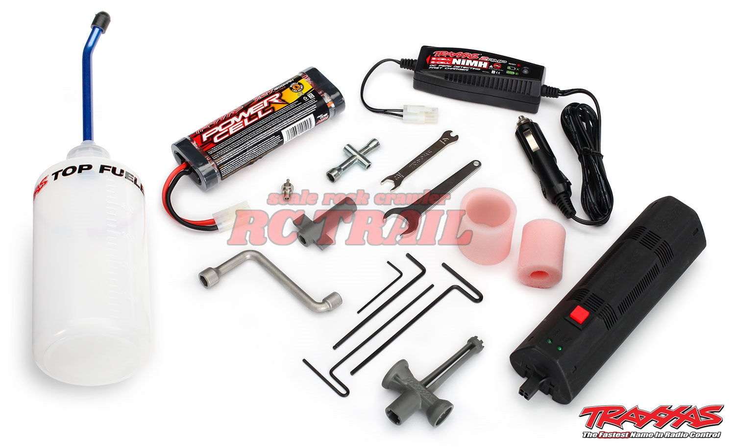 トラクサス T-Maxx 3.3 レッド 4WD RTR エンジンモンスタートラック TQi TSMテレメトリ バッテリー、DC充電器付き Traxxas 49077-3 - RCTRAIL