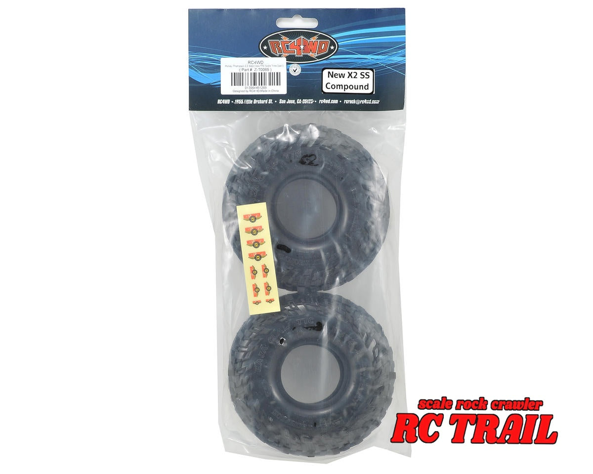 RC4WD ミッキートンプソン バハクローTTC2.2" スケール ロッククローラータイヤ (2本)Z-T0065 - RCTRAIL