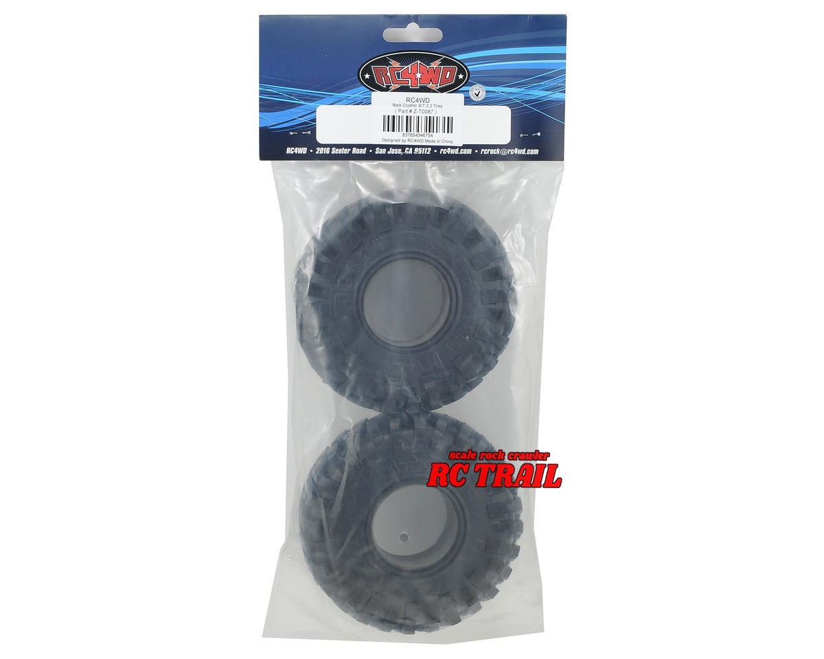 RC4WD ロッククラッシャーX/T 2.2 " ロッククローラータイヤ(2本)Z-T0087 - RCTRAIL