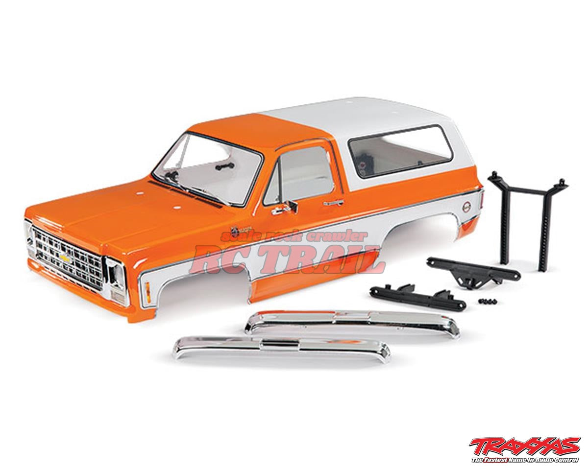 トラクサス TRX4 1979 シボレー ブレイザー コンプリートボディ(バンパー付き)(オレンジ) 8130X - RCTRAIL