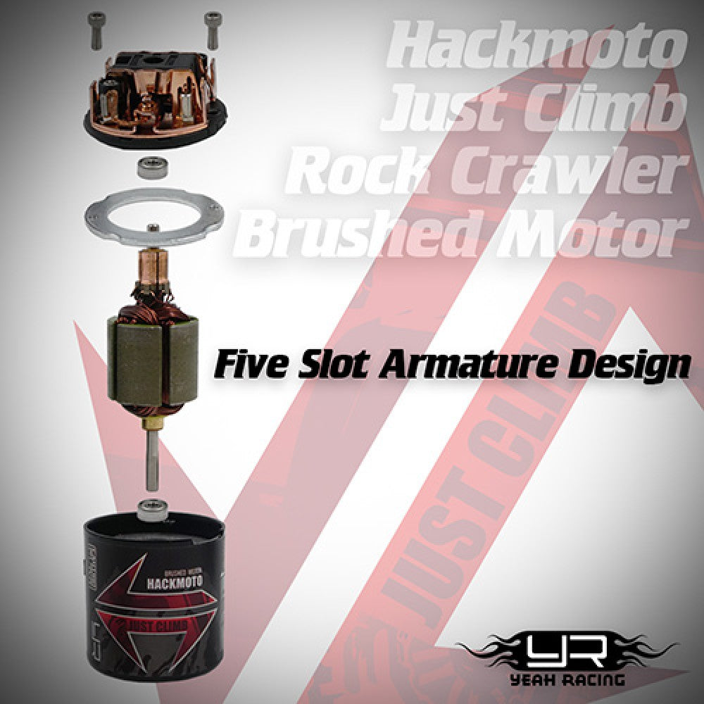 Yeah Racing Hackmoto Just Climb ロッククローラー ブラシモーター 16T 1850KV MT-0037