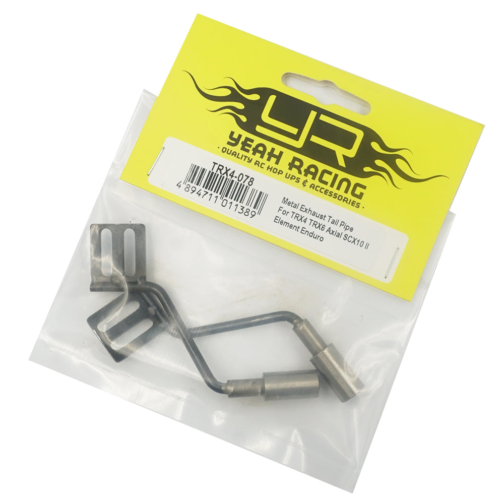 Yeah Racing TRX-4 Defender Axial SCX10 II Element Enduro用 メタルエキゾーストテールパイプ TRX4-078