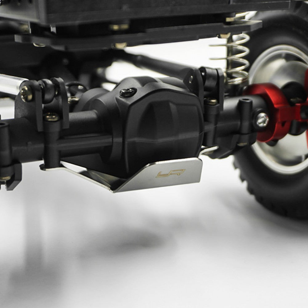 Yeah Racing タミヤ CC-02用 ステンレススチール製 フロント＆リアディファレンシャルプロテクター TACC-039
