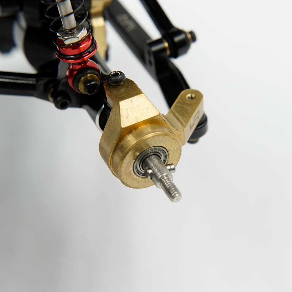Yeah Racing Axial SCX24 AX24用 真鍮製フロントステアリングナックルセット AXSC-026