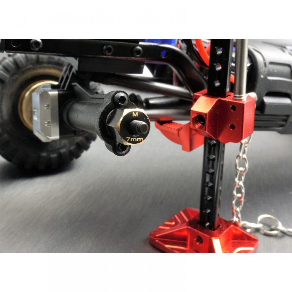 Samix Traxxas TRX-4M用 真鍮六角アダプター（7mm）（1.5g） TRX4M-4063-7